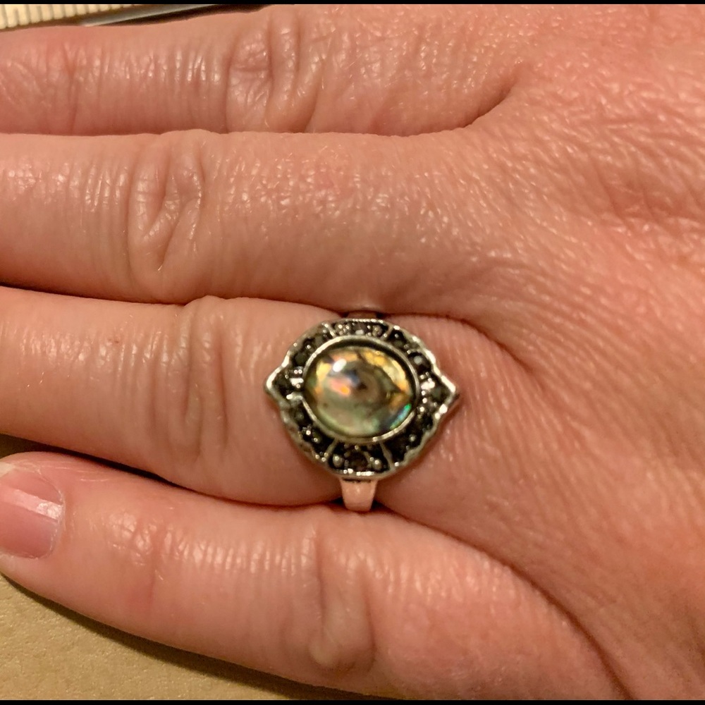 Polished stone ring